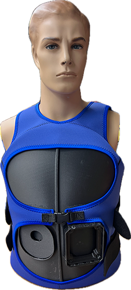 Mannequin wearing Venti device